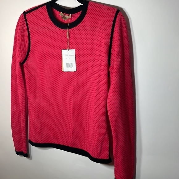 MICHAEL KORS COLLECTION Perforated Stretch-Viscose Pullover size L - Picture 4 of 8